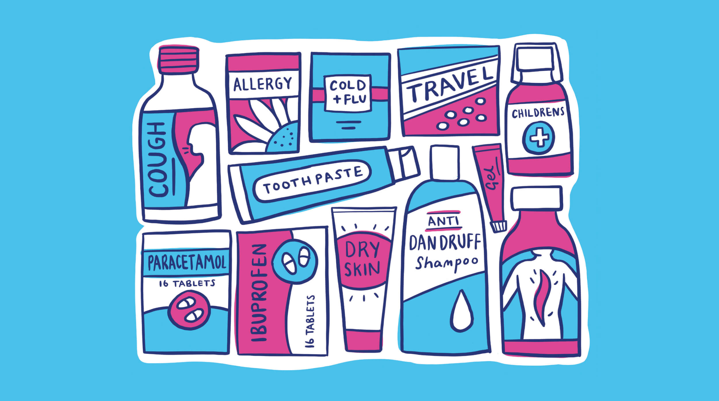 HelpMyNHS over the counter illustration