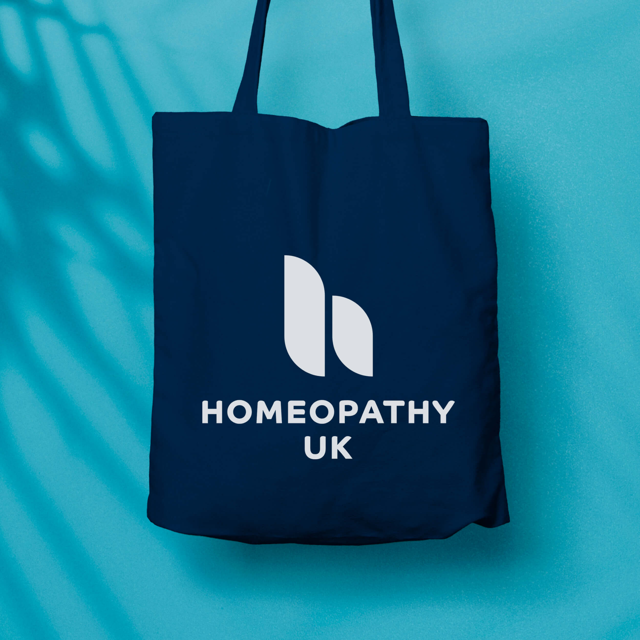 Homeopathy UK tote bag show branding