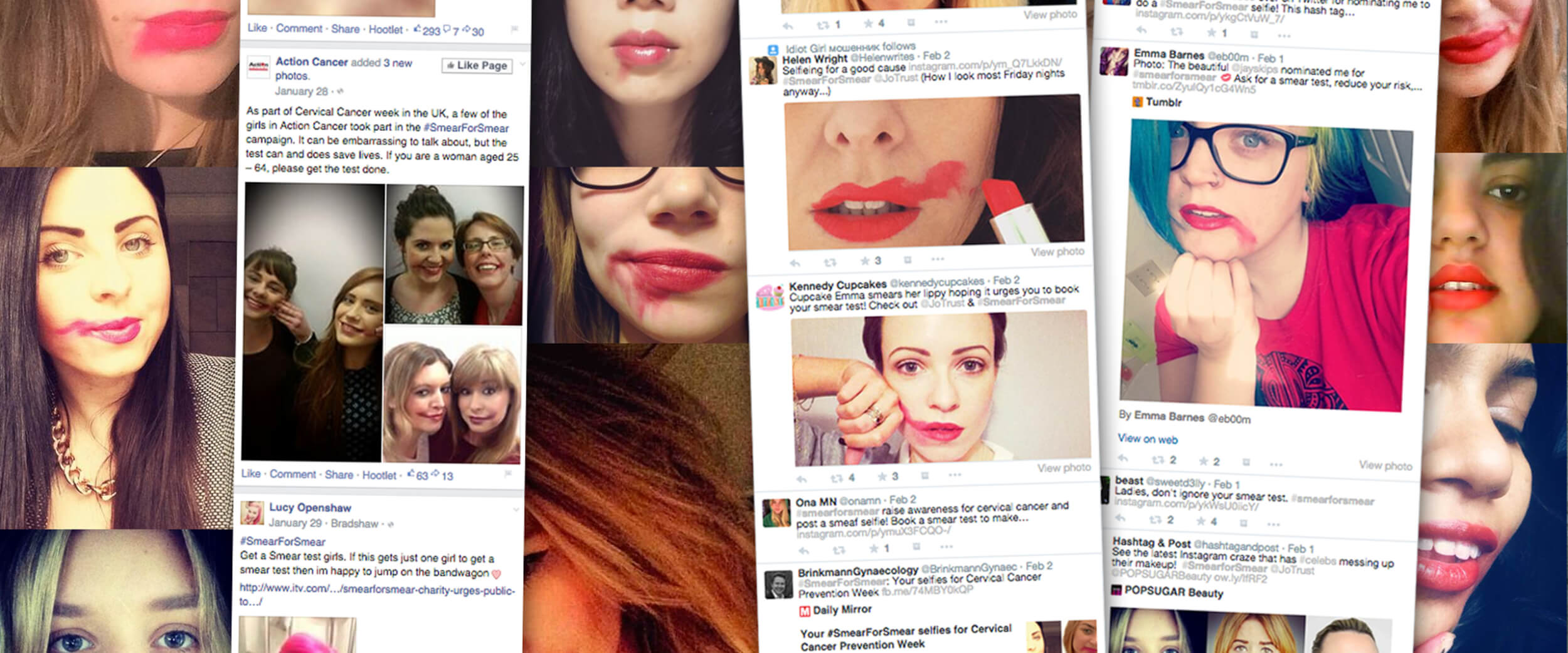 Jo's #smearforsmear social posts