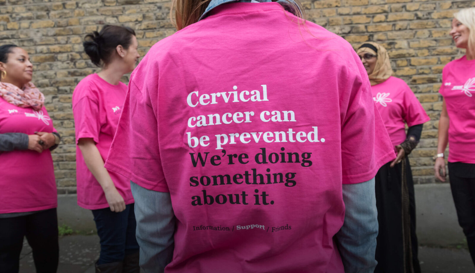Jo's Cervical Cancer Trust prevention campaign tshirt