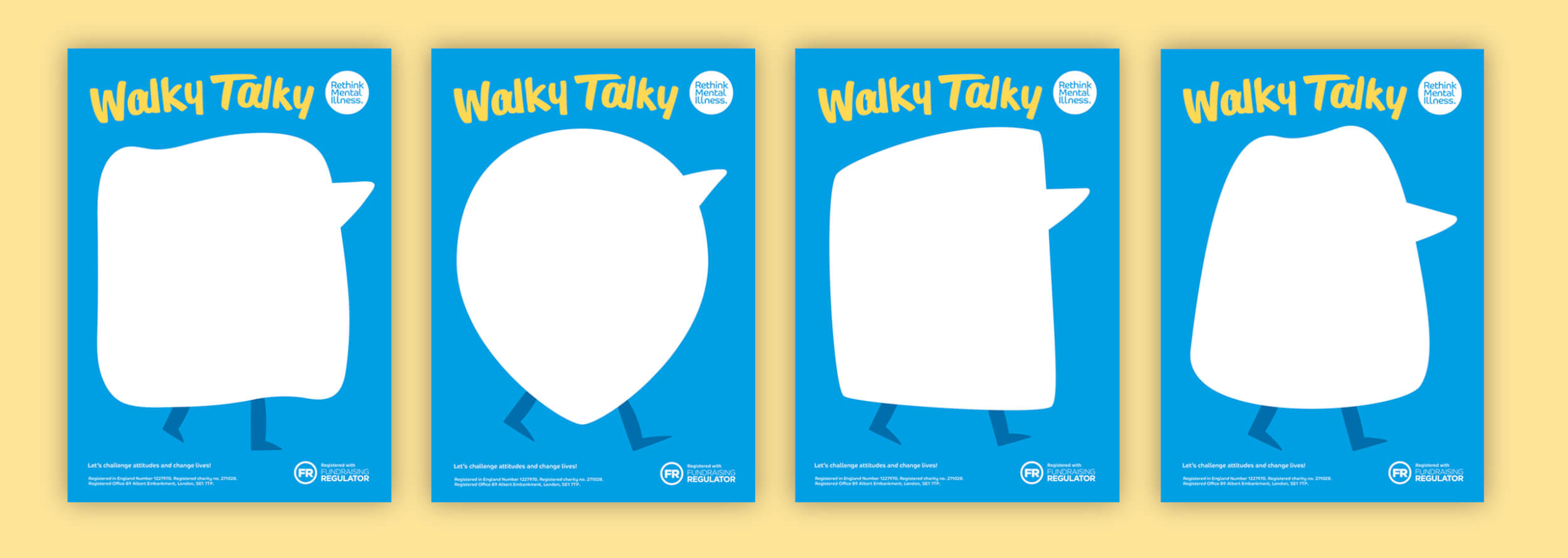 Walky Talky Charity Event Empty Belly Posters