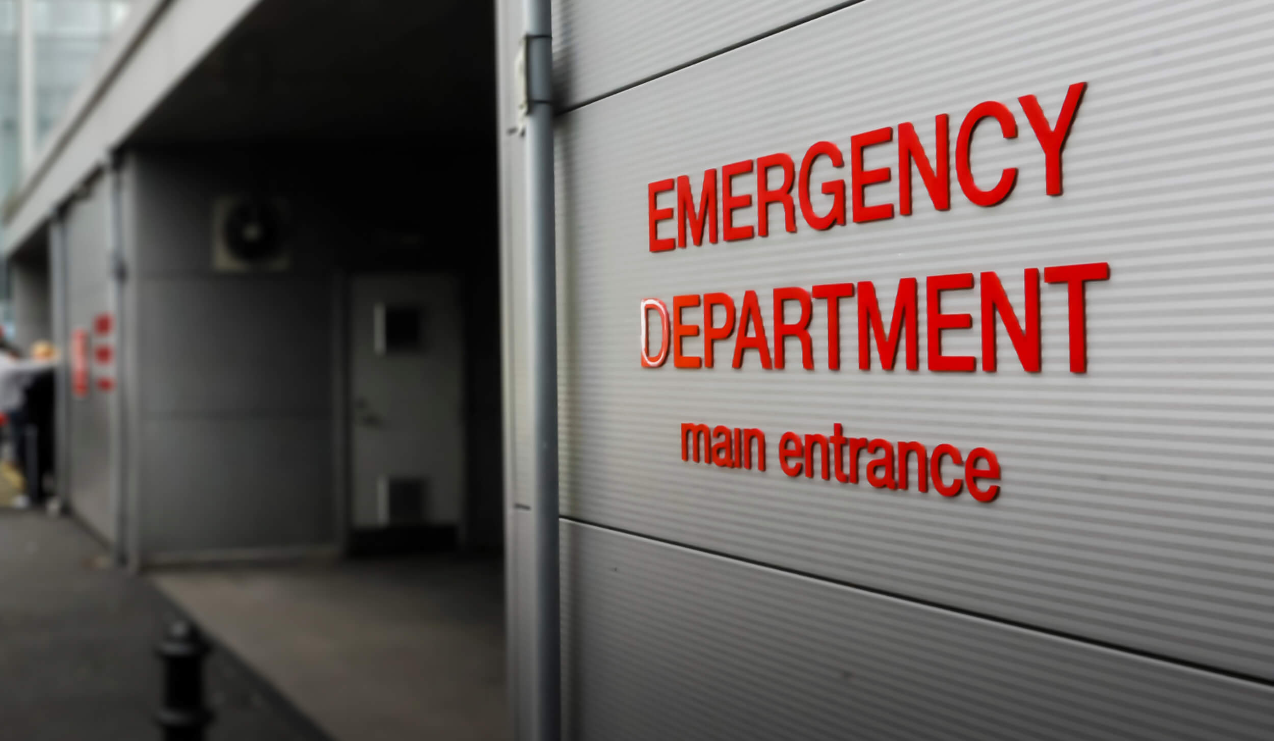 NHS A&E entrance image